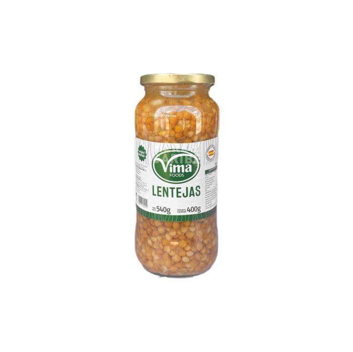Lentejas Tarro vidrio Vima Foods 540 g - Imagen 1