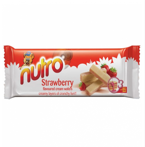 Sorbetos rellenos con crema sabor fresa Nutro (75 g _ 2.65 oz) Sorbetos rellenos con crema sabor fresa Nutro 75 g - Imagen 1