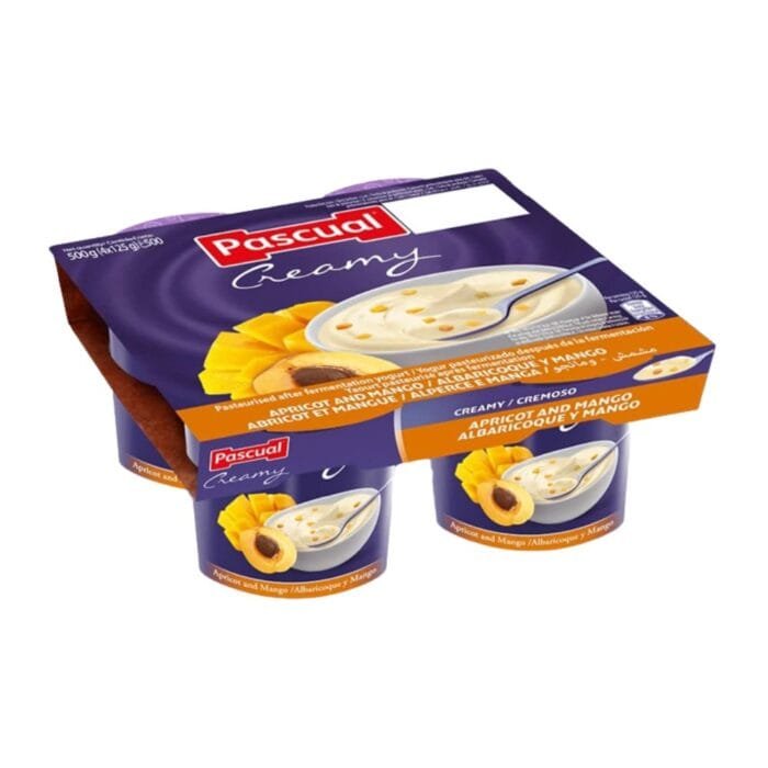 WhatsApp Image 2025-05-27 at 21.04.44 Yogurt pasteurizado cremoso albaricoque y mango Pascual 4 X 125 g - Imagen 1