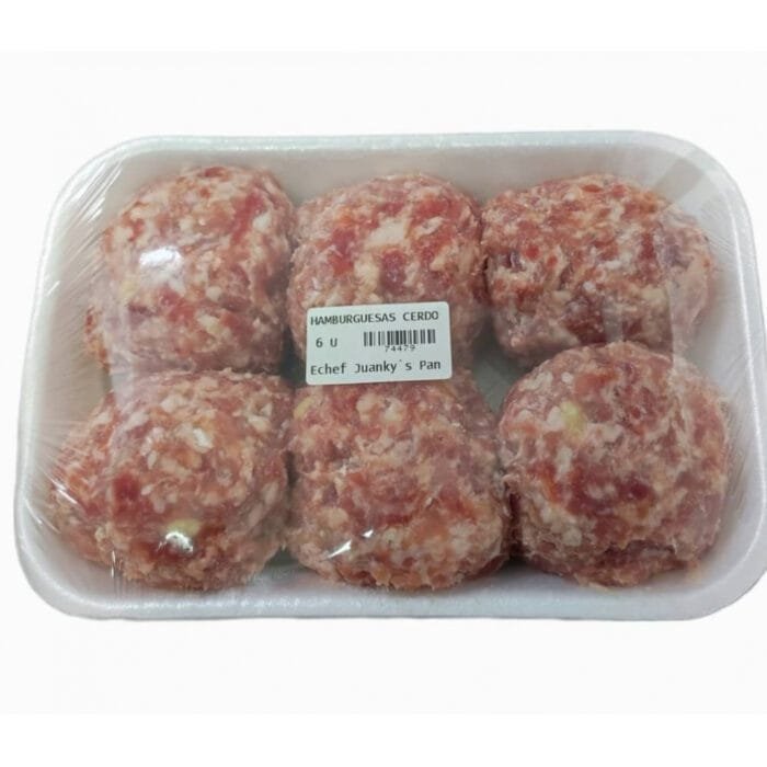 Hamburguesas de Cerdo 6 unidades - Imagen 1