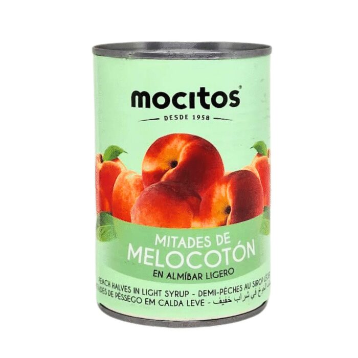 Mitades de melocotón en almíbar ligero Mocitos  420 g - Imagen 1