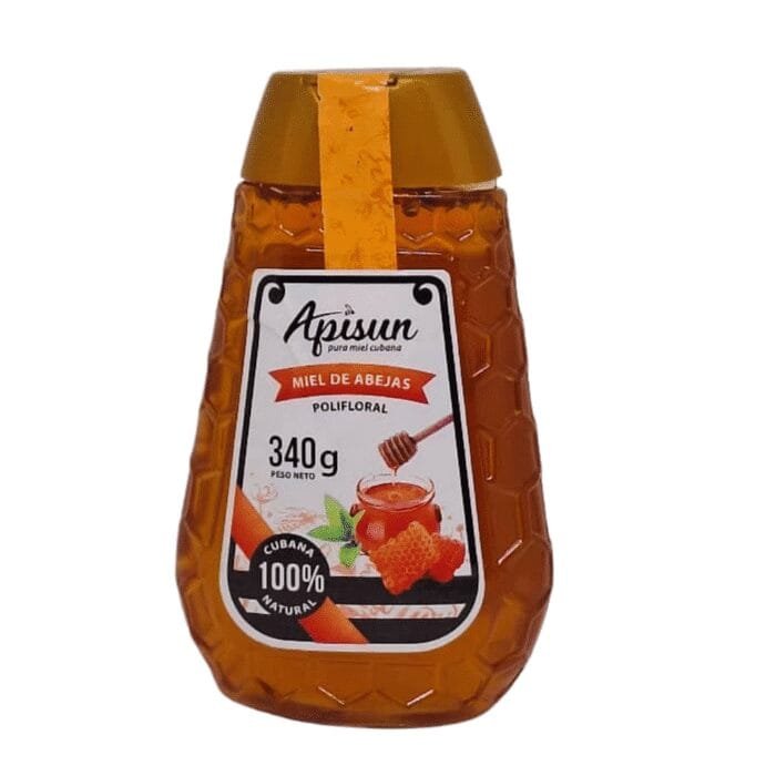 Miel de abejas polifloral 100% natural Apisun 340 g - Imagen 1