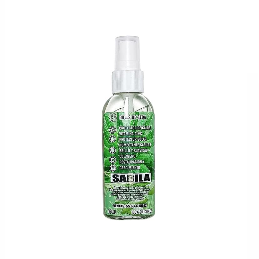 Silicona, gotas de seda con aroma a Sábila RPyP 60 mL