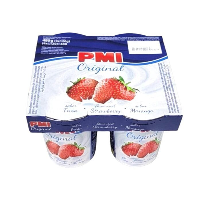 Yogurt de fresa PMI Original 4 x 120 g - Imagen 1