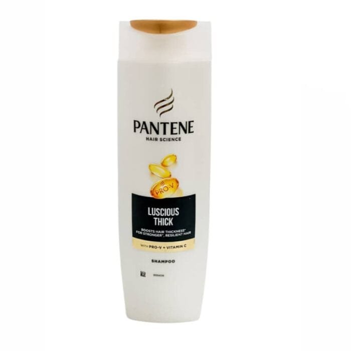 Champú Pantene Hair Science Luscious Thick con Provitaminas y Vitamina C – 340 ml - Imagen 1