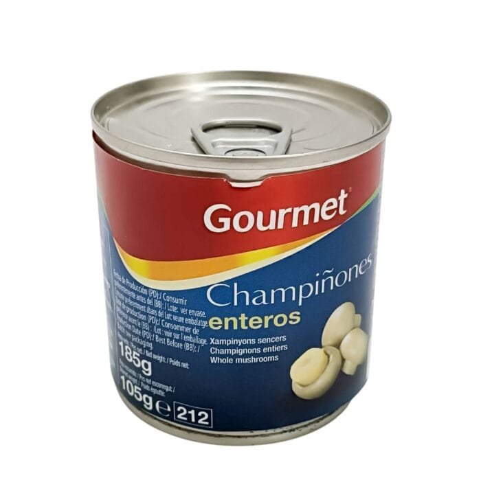Champiñones enteros Gourmet 185 g - Imagen 1