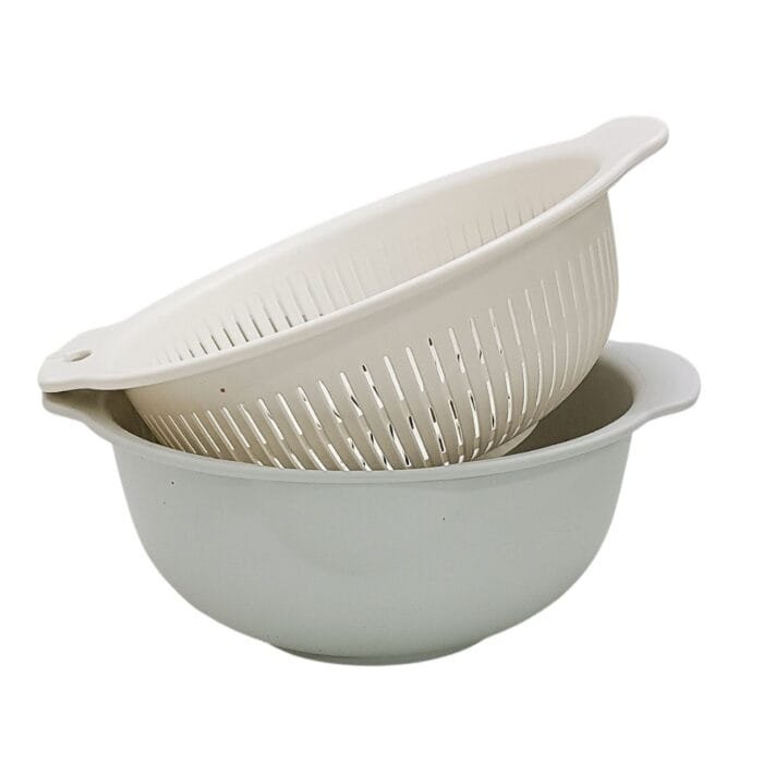 Escurridor plástico para alimentos con asas dobles - Imagen 1