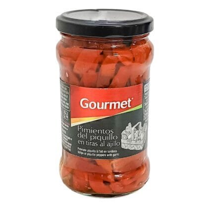 Pimientos del piquillo en tiras al ajillo 314 g