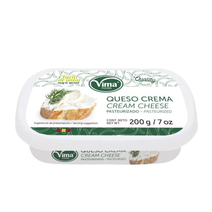 CREATOR: gd-jpeg v1.0 (using IJG JPEG v80), quality = 100 Queso crema pasteurizado Vima Foods 200 g - Imagen 1