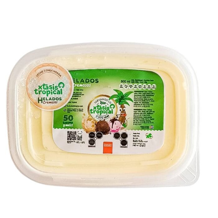 Helado sabor leche condensada Xtasis Tropical 500 ml - Imagen 1