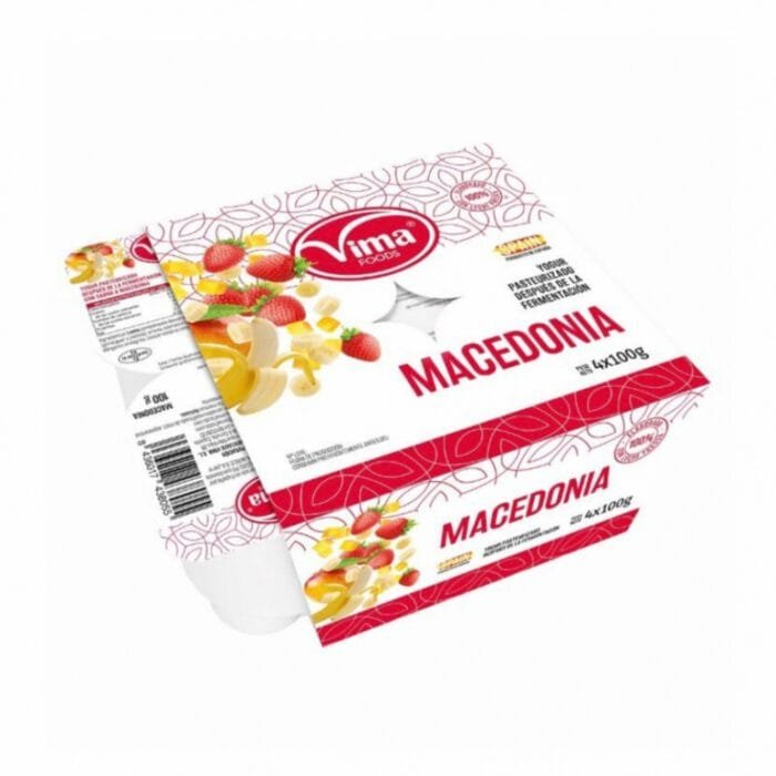 WhatsApp Image 2025-09-29 at 17.23.39 (1) Yogurt pasteurizado de macedonia Vima Foods 4 x 100 g - Imagen 1
