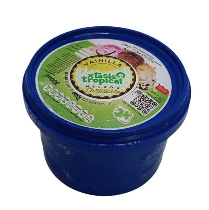 Helado sabor Vainilla Xtasis Tropical 250ml - Imagen 1