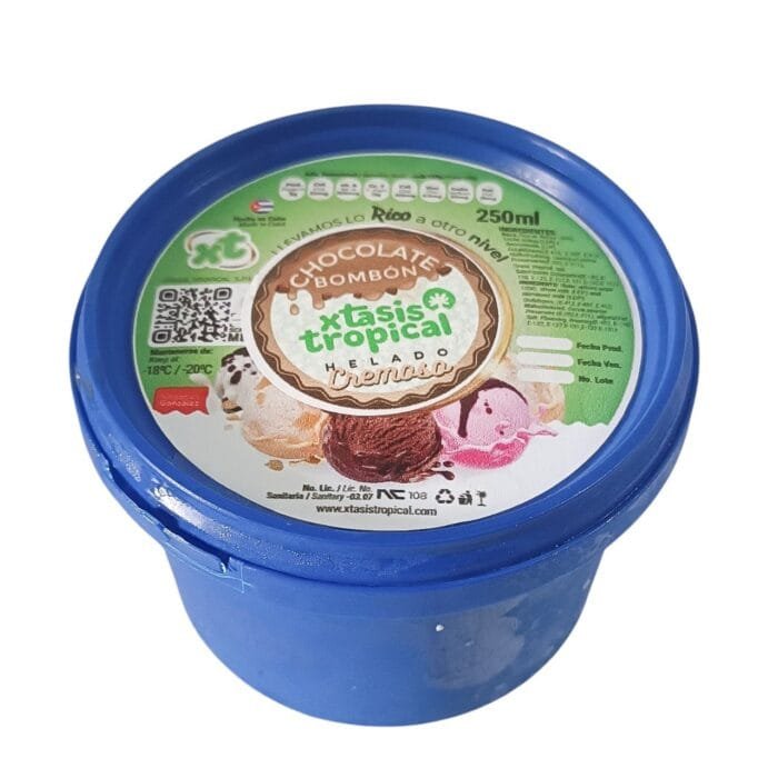 Helado sabor chocolate Xtasis Tropical  250ml - Imagen 1