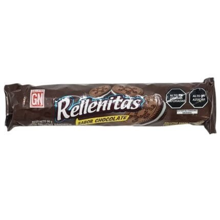Galletas Rellenas Sabor Chocolate Rellenitas  90 g