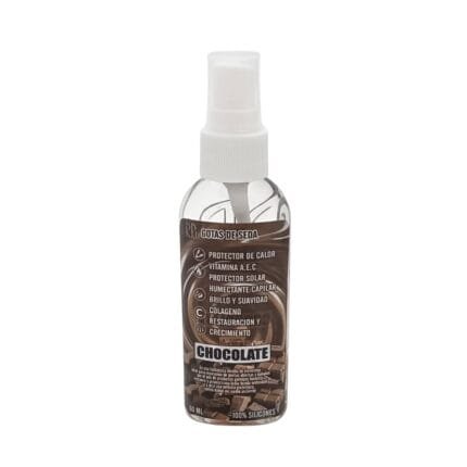 Silicona, gotas de seda anti frizz con aroma a Chocolate RPyP 60 mL