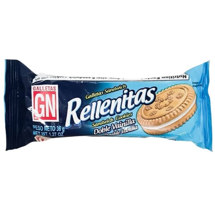 Galletas rellenas con crema de vainilla Rellenitas  36 g - Imagen 1