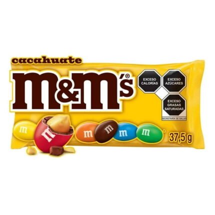 Chocolates con leche M&M's confitados con cacahuate 37.5 g