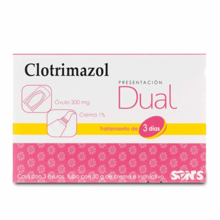 Clotrimazol Dual (crema Vaginal 10 g/ 3 Ovulos)