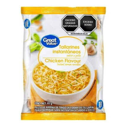 Sopa instantánea Great Value sabor a pollo 85 gr
