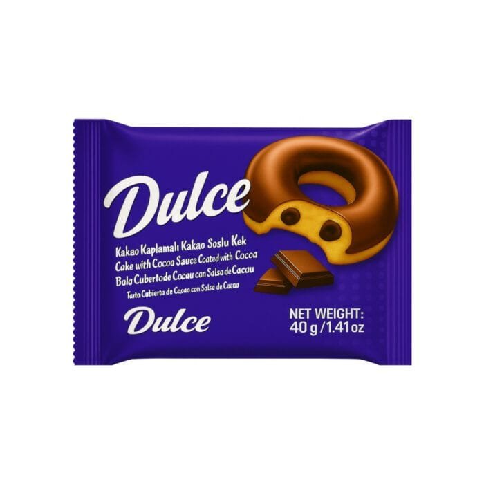 Dona cubierta de chocolate Dulce 40 g - Imagen 1