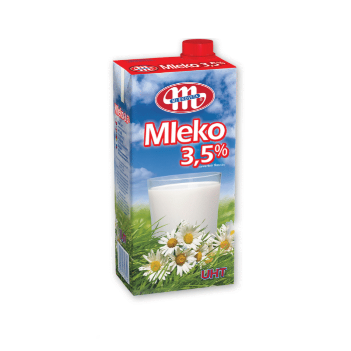 LECHE UHT 1 L Leche entera UHT Mlekovita 3.5 % 1 L - Imagen 1