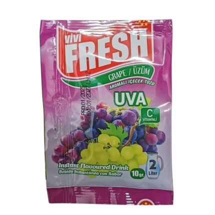 Refresco instantáneo sabor uva Vivi Fresh Erdem 10 g