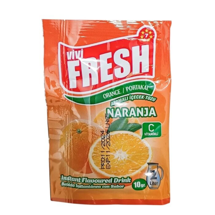 Refresco instantáneo sabor naranja Vivi Fresh Erdem 10 g - Imagen 1