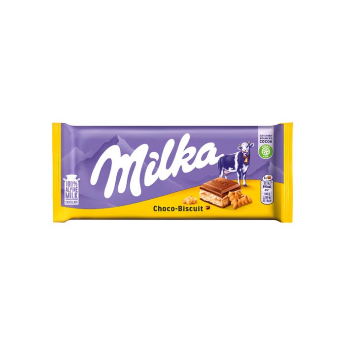 Tableta de chocolate rellena de galleta crujiente Milka 100 g Tableta de chocolate rellena de galleta crujiente Milka 100 g - Imagen 1