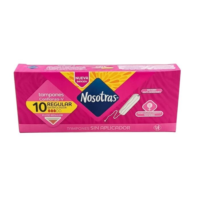 Tampones para mujer sin aplicador Nosotras 10 U - Imagen 1