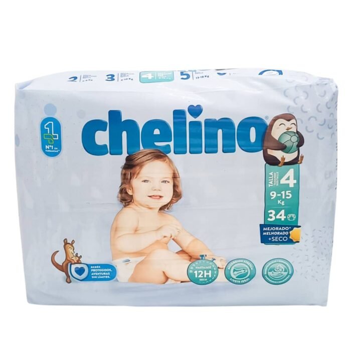 Pañales desechables para bebé etapa 4 Chelino 34 U - Imagen 1