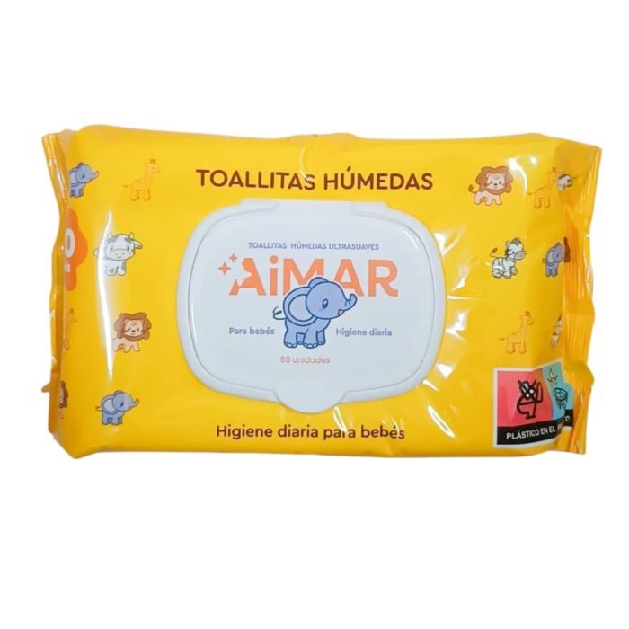 Toallitas húmedas para bebé Aimar 80 u - Imagen 1