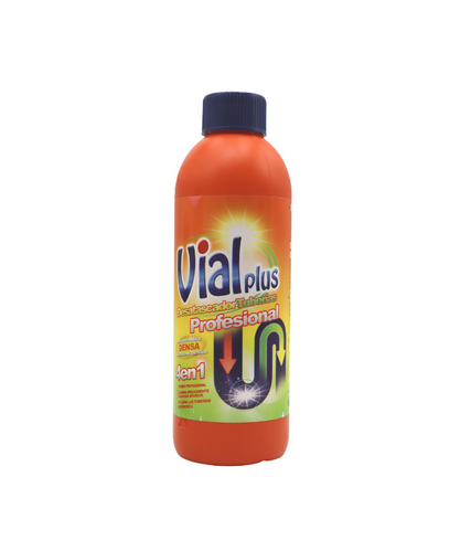 DESATASCADOR DE TUBÉRIA VIALPLUS 500 ML Desatascador de tuberías VialPlus 500 ml - Imagen 1