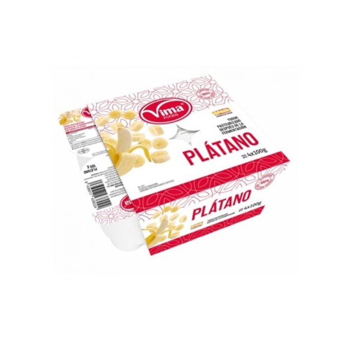 platano vima Yogurt sabor plátano Vima 100 g - Imagen 1