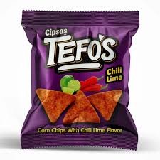 TEFOS LIMON Chips sabor chile y limón TEFOS 20 g - Imagen 1