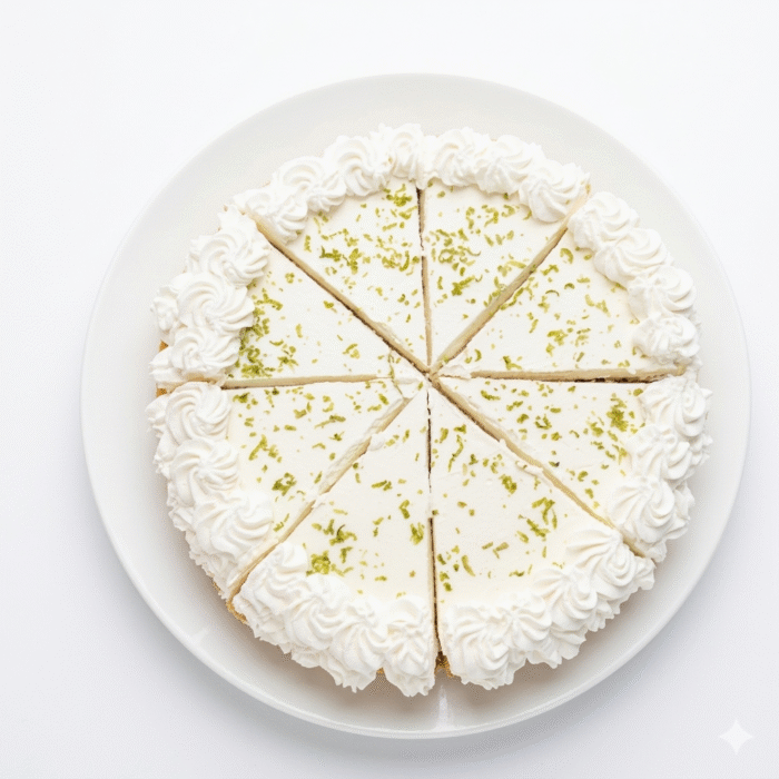 Rebanada de deliciosa tarta de limón en caja - Imagen 1