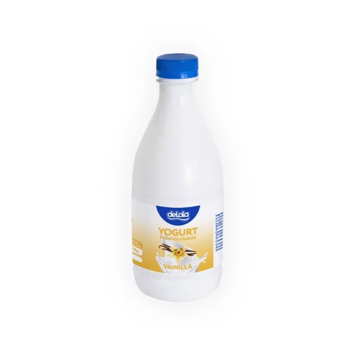 Yogurt probiótico de coagulado sabor vainilla batido DeLola 1 L - Imagen 1