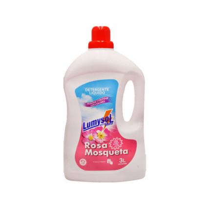 Detergente líquido para ropa blanca y de color rosa mosqueta Lumysol 3 L