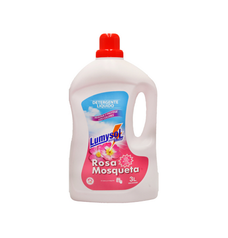 Detergente líquido lumysol Rosa mosqueta 3 l Detergente líquido para ropa blanca y de color rosa mosqueta Lumysol 3 L - Imagen 1