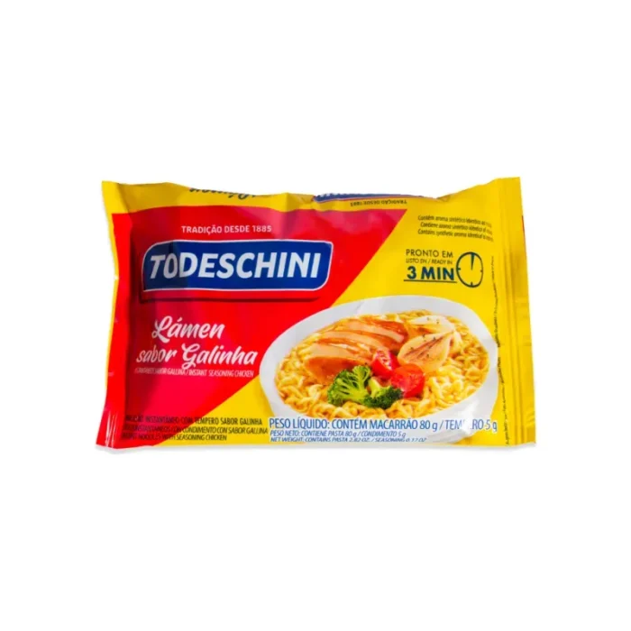 Sopa instantánea de pollo  Todeschini 75 g - Imagen 1