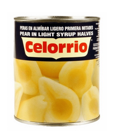 Mitades de pera en almíbar Celorrio 850 g