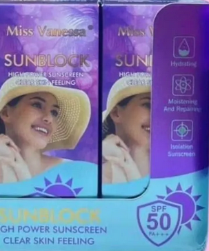 Protector Solar SPF 50 Miss Vanessa