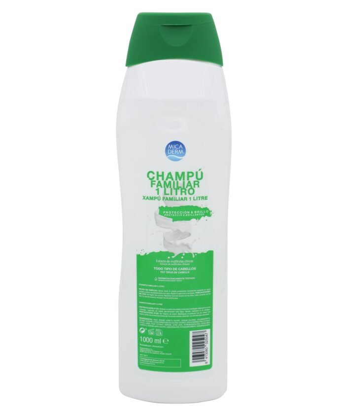Version 1.0.0 Champú familiar para todo tipo de cabello Micaderm 1000 ml - Imagen 1