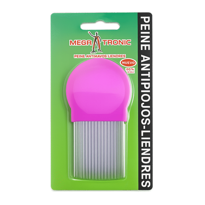 Peine antipiojos-liendras Peine para eliminar eficazmente los piojos y liendres del cabello Mega Tronic - Imagen 1