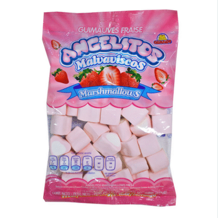 Malvaviscos corazones de fresa Angelitos Guandy 200 g
