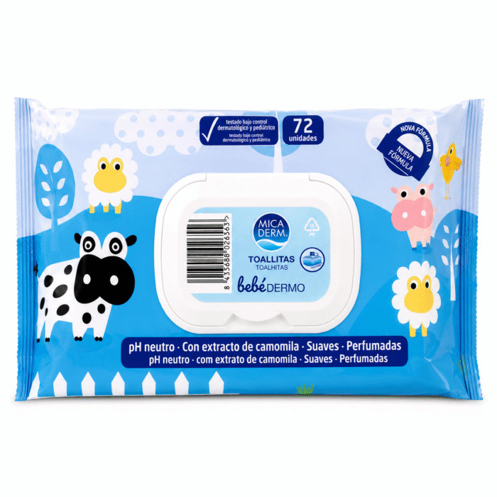 Toallitas húmedas para bebé Dermo Micaderm 72 U - Imagen 1