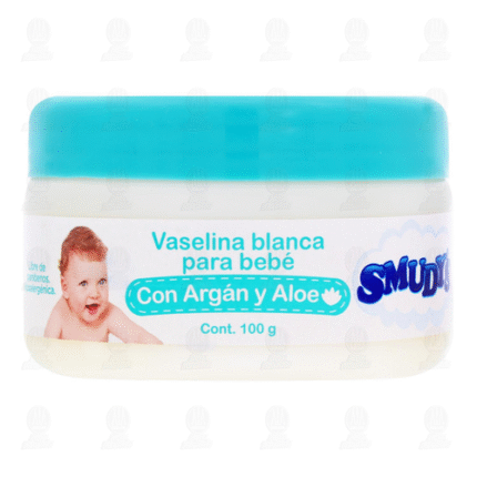 Vaselina blanca para bebé con argán y aloe SMUDY'S