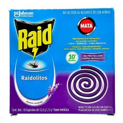 Insecticida sólido en espiral de uso doméstico Raid 5 U