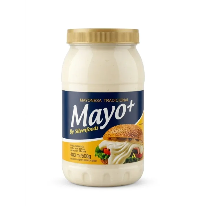 mayonesa-tradicional-mayo-by-silverfoods-500g Mayonesa tradicional Mayo+ by Silverfoods 500 g - Imagen 1
