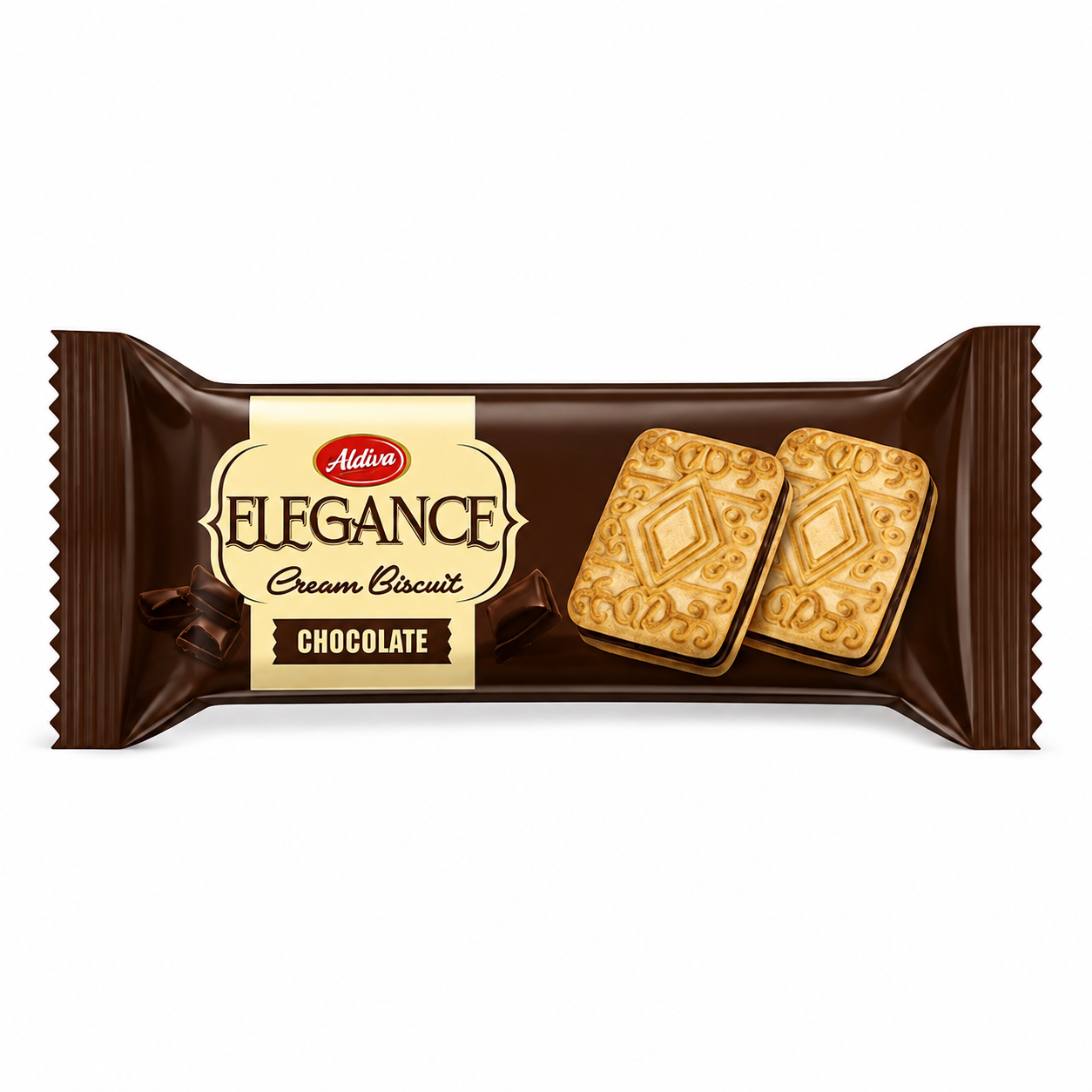 Galletas con crema de chocolate Aldiva Elegance 80 g