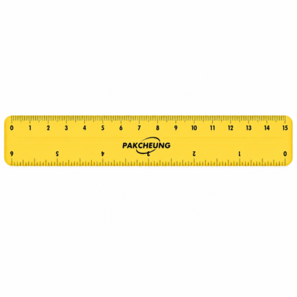 Regla plástica de precisión Pakcheung 15 cm